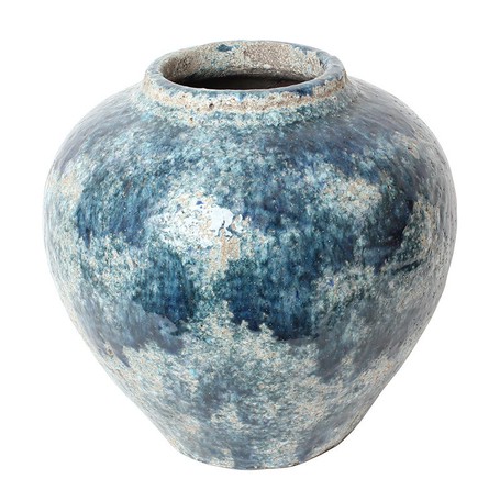 フラワーベース 花瓶 壺 陶器 おしゃれ 大型 大きい 青 ブルーの商品ページ 卸 仕入れサイト スーパーデリバリー