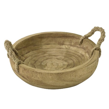 wood and metal tray