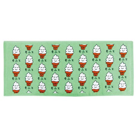 Towel フェイスタオル Face Towel 汗拭き スポーツ かわいい ソフトクリームの商品ページ 卸 仕入れサイト スーパーデリバリー