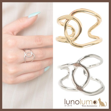 Ring Ladies Ring Gold Silver Metal Design Casual Women Export