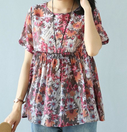 floral chiffon material