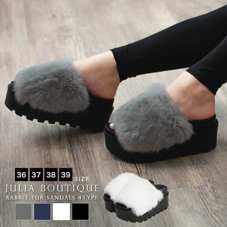 wholesale fur sandals