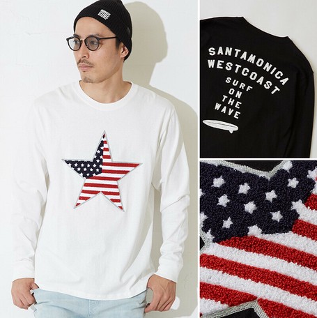 2019newitem Stars And Stripes Star Embroidery Patch Long Sleeve