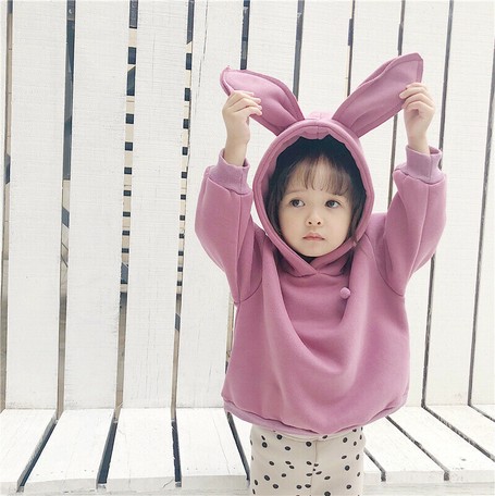 子供服 トップス パーカー うさ耳 キッズ カワイイ 秋 冬 カジュアル 韓国風の商品ページ 卸 仕入れサイト スーパーデリバリー