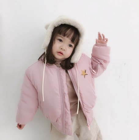 子供服 アウター ピンク ブルゾン キッズ カワイイ 秋 冬 カジュアル 韓国風の商品ページ 卸 仕入れサイト スーパーデリバリー