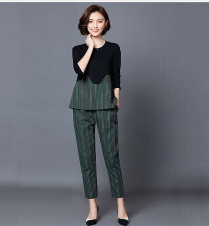 Ladies Ladies Suits With Pants Suit Set Lean Casual Leisurely