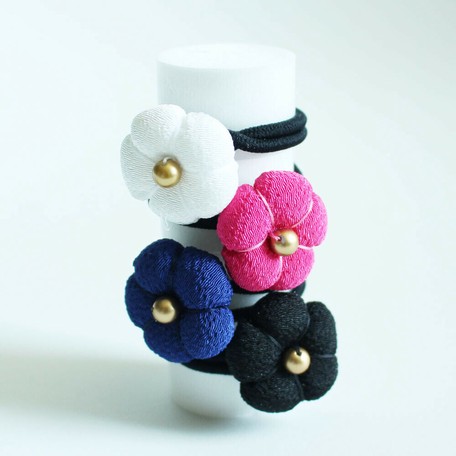 Crape Hair Accessory Closure Decoration Japanese Pattern Japanese