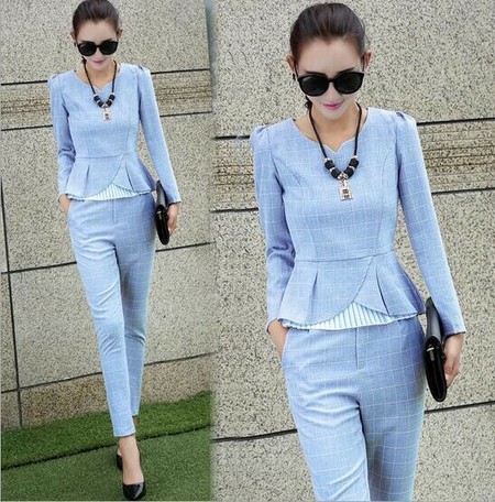 3 Colors Ladies Ladies Suits With Pants Formal Suits Suit Set Lean