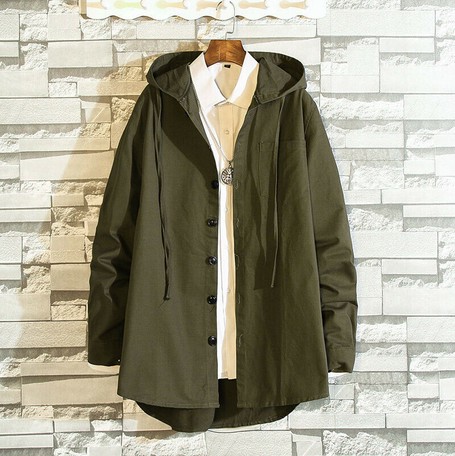 spring coat with hood