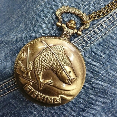fishing pocket watch
