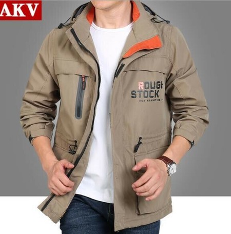 Men S Casual Coat Jacket Trench Coat Khaki Export Japanese