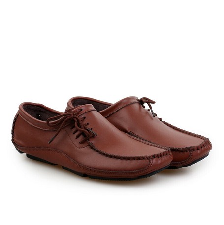 Men S Shoes Style Fur Slippon Business Casual Brown Export
