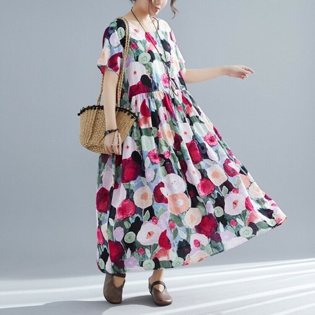 Long One Piece Dress Ladies Floral Pattern Short Sleeve One Piece Import Japanese Products At Wholesale Prices Super Delivery Long One Piece Dress Ladies Floral Pattern Short Sleeve One Piece Import Japanese Products At Wholesale Prices Super Delivery