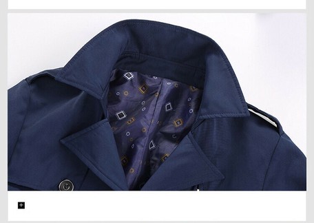 2020newitem Men Trench Coat Long Sleeve Leisurely Pocket Casual