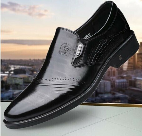 black leather casual shoes mens