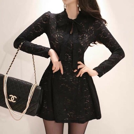 Flare One Piece Dress Line One Piece Dress Short Party Dress Sexy Office Lady Black Import Japanese Products At Wholesale Prices Super Delivery