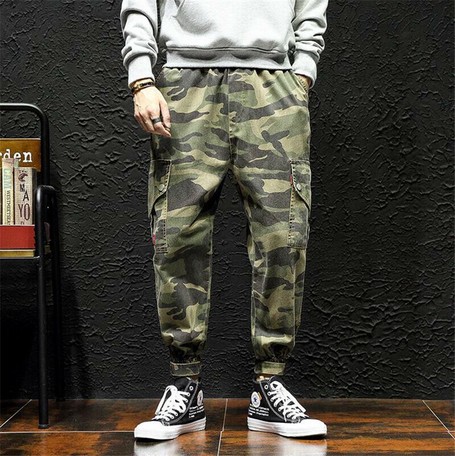 camo cargo work pants