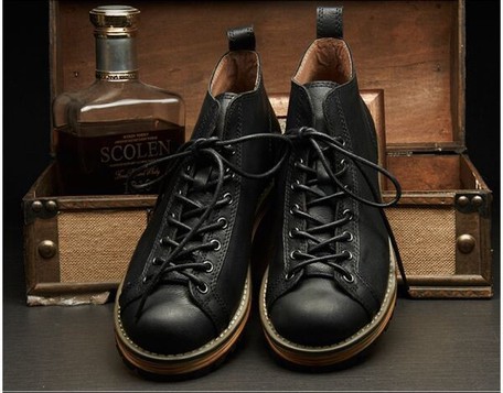 next black leather boots