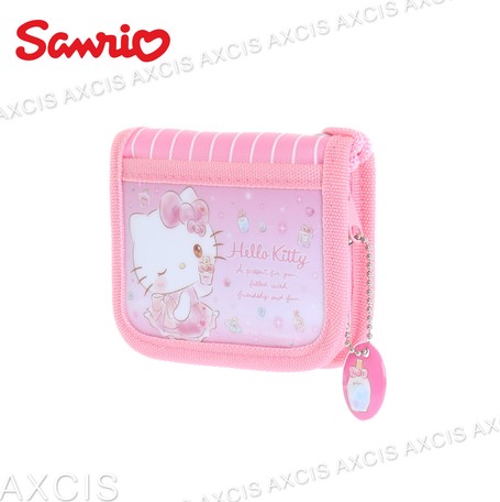 サンリオラウンドファスナー二つ折り財布 キティ キッズ財布 女の子 首ひも 小銭入れ カード入れの商品ページ 卸 仕入れサイト スーパーデリバリー
