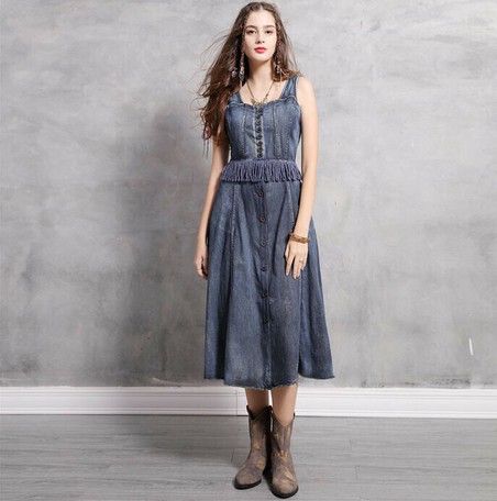 denim tank top dress