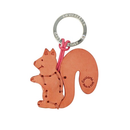 イタリア製 牛革 レザーキーホルダー リス 動物 可愛い ハンドメイドの商品ページ 卸 仕入れサイト スーパーデリバリー