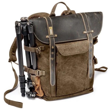 leather backpack camera bag