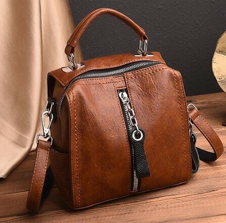 ladies soft leather backpack