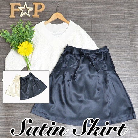 mid length satin skirts in bulk