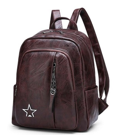 ladies soft leather backpack
