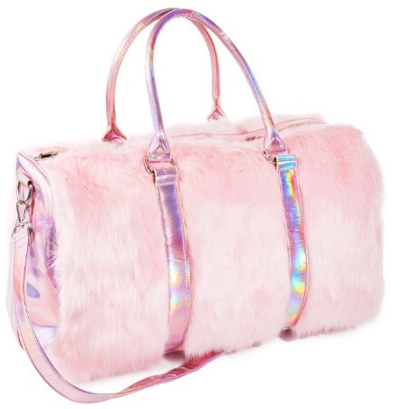 large fur bag