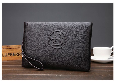 large grey clutch bag
