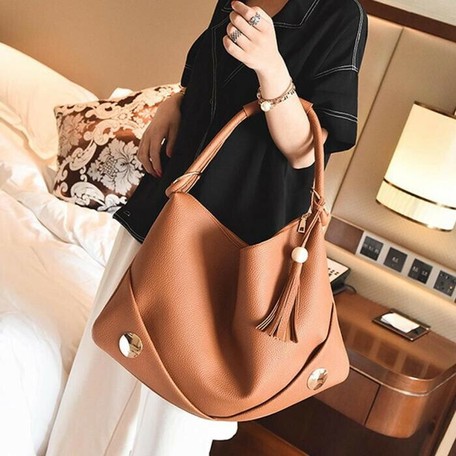 pleather tote bag