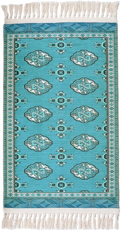 Doormat Stationery Plastic Sheet, Turquoise Kitchen Rug