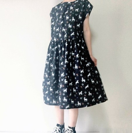 Hand Maid Gather One Piece Dress Night Sky Merry Go Round Unicorn