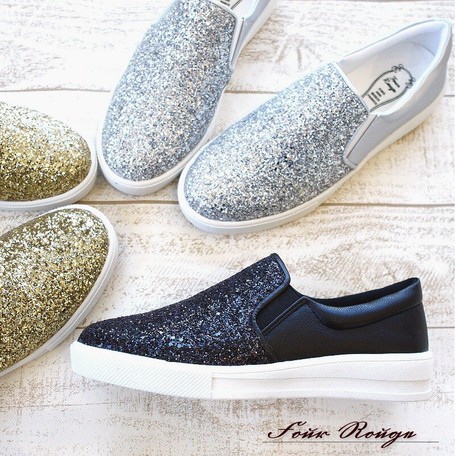 Pon Shoes Ladies Shoe Glitter Casual 