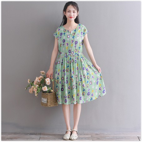 上 floral short one piece dress for girls 121956
