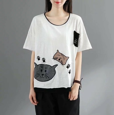 Ladies Included Embroidery Half Length T Shirt 5 Colors Import Japanese Products At Wholesale Prices Super Delivery Ladies Included Embroidery Half Length T Shirt 5 Colors Import Japanese Products At Wholesale Prices Super Delivery