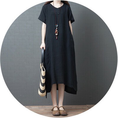 linen one piece dress