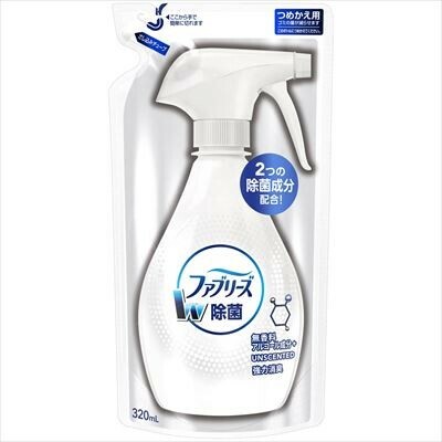 ファブリーズ W除菌 無香料 アルコール成分入り 詰替え 3ml 芳香剤 の商品ページ 卸 仕入れサイト スーパーデリバリー