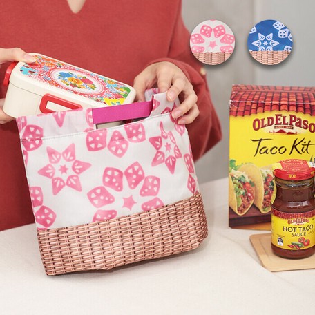 floral lunch bag
