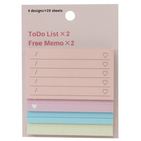 Sticky Note Husen Memo Pad Set Pastel Export Anese Products Sticky Note Husen Memo Pad Set Pastel