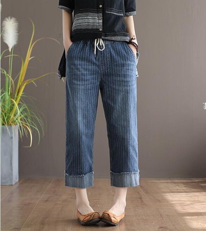 ladies three quarter length jeans