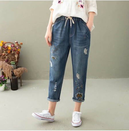 TL 20 20 Ladies Embroidery Denim Three