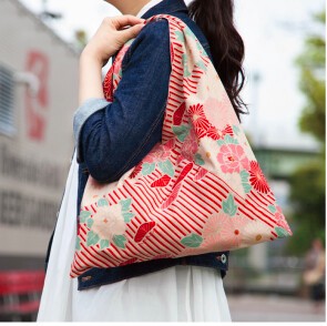 Japanese Craft Made In Japan Bag Eco Bag Retro Flower Import Japanese Products At Wholesale Prices Super Delivery