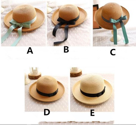 Girl Kids Straw Hat Kids Broad-brimmed
