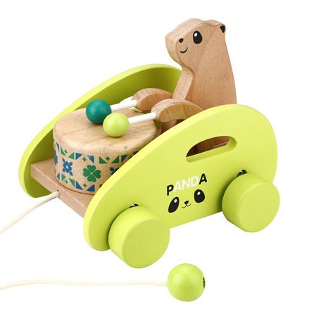 引き車 ポコポコパンダさん 木のおもちゃ 赤ちゃん 引っ張る おもちゃ プルトイの商品ページ 卸 仕入れサイト スーパーデリバリー