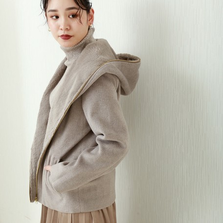 モッサ風ダブルフェイスフード付裏ファーショートコート新作の商品ページ 卸 仕入れサイト スーパーデリバリー モッサ風ダブルフェイスフード付裏ファーショートコート新作の商品ページ 卸 仕入れサイト スーパーデリバリー