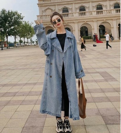 denim trench coat womens