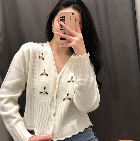 knitted cardigan coat
