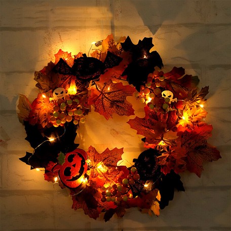 クリスマスリース 花輪 アクセサリー ハロウィンリース Ledライト付き 飾りものの商品ページ 卸 仕入れサイト スーパーデリバリー クリスマスリース 花輪 アクセサリー ハロウィンリース Ledライト付き 飾りものの商品ページ 卸 仕入れサイト スーパーデリバリー
